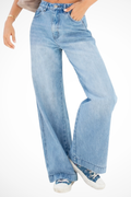 Aurélie Fontaine | Wide Leg Denim Boyfriend Jeans For Women