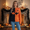 Grinning Gourd | Jack-o'-Lantern Halloween Sweater For Women