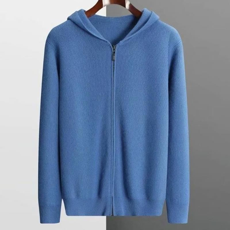 Henry Bennett | Zip-Up Hooded Cardigan Sweater