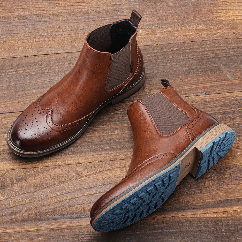 Roland Harker | Chelsea čižmy s brogue detailom