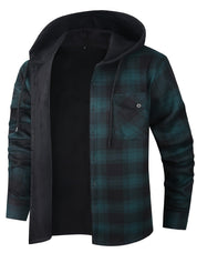 Joseph Braithwaite | Hooded Check Shirt Jacket