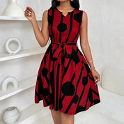 Millicent Baker | Robe midi trapèze ceinturée