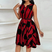 Millicent Baker | Robe midi trapèze ceinturée