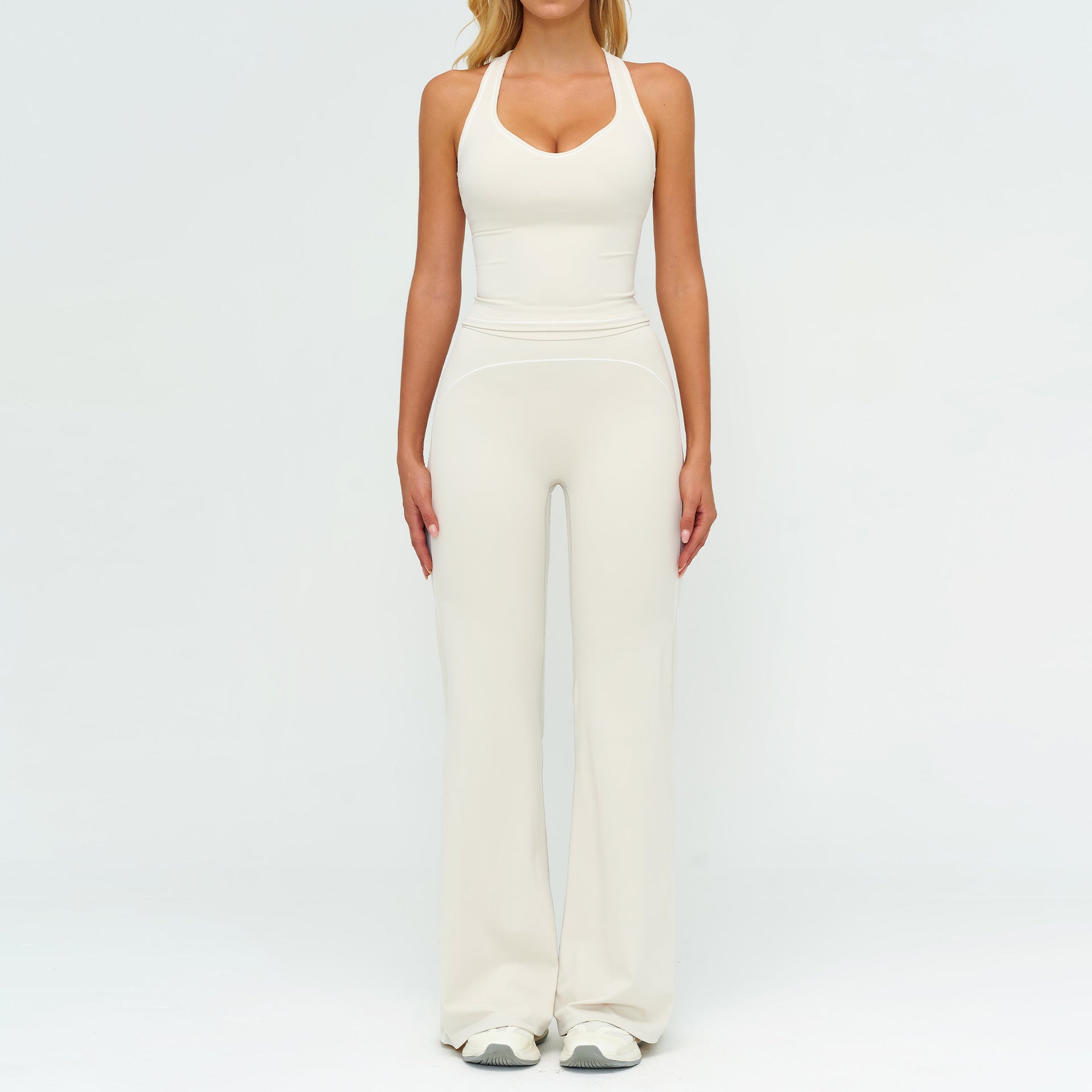 Paloma Whitmore | Wide-Leg Sportswear Set with Tank Top