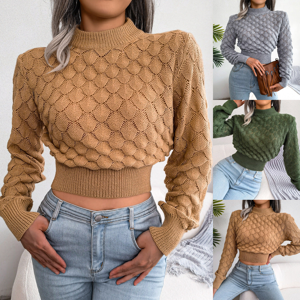 Lydia Thomas | Diamond Knit Cropped Jumper