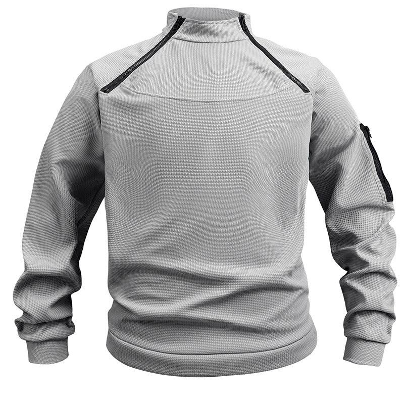 Lucas Pemberley | Stand Collar Fleece Pullover Sweater