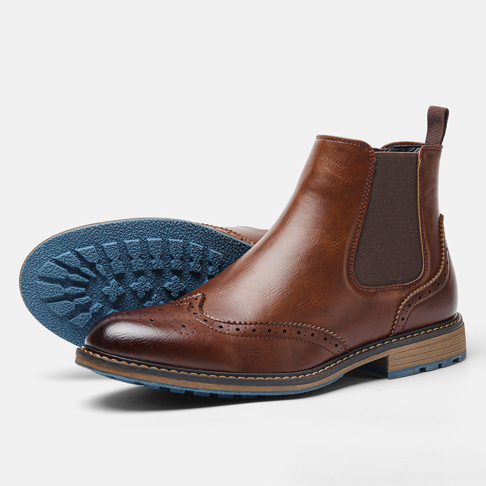 Roland Harker | Chelsea čižmy s brogue detailom