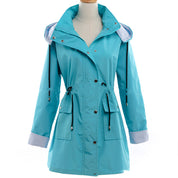 Arabella Scott | Imperméable coupe-vent à capuche avec taille à cordon de serrage