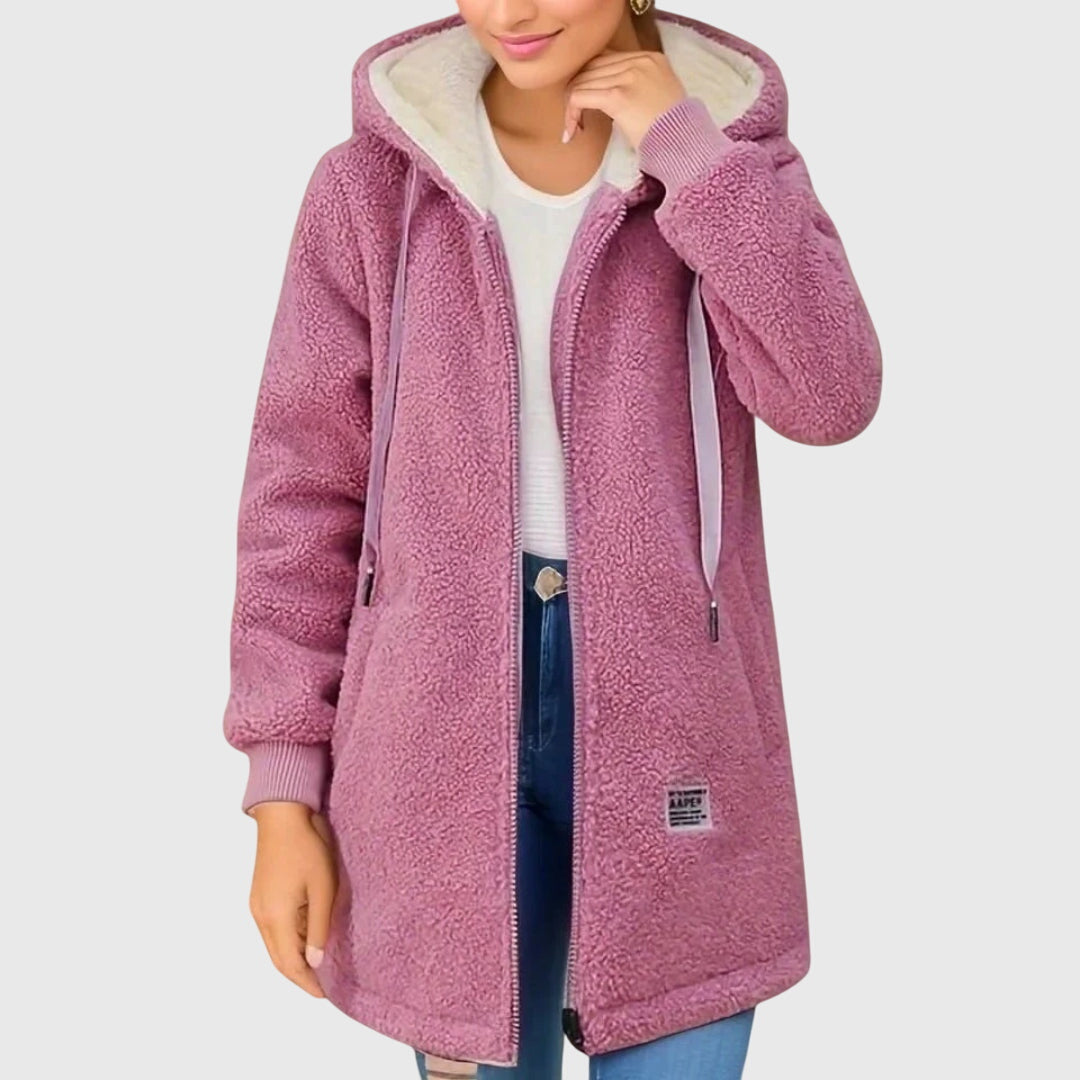 Cressida Oakley | Sherpa Fleece Hooded Longline Jacket