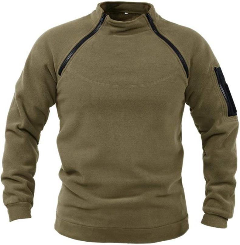 Lucas Pemberley | Stand Collar Fleece Pullover Sweater