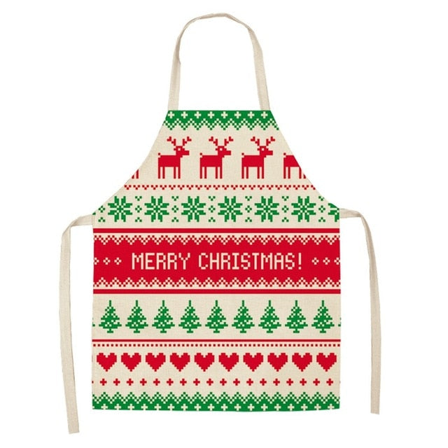 Tablier de Noël rouge à carreaux buffalo Merry Hearth pour femmes