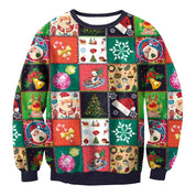 Jolly Knit | Pull de Noël patchwork multicolore pour femmes