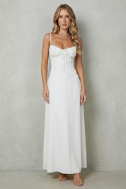 Cecily Hawthorne | Selena Soft Corset Charm Sleeveless Maxi Dress