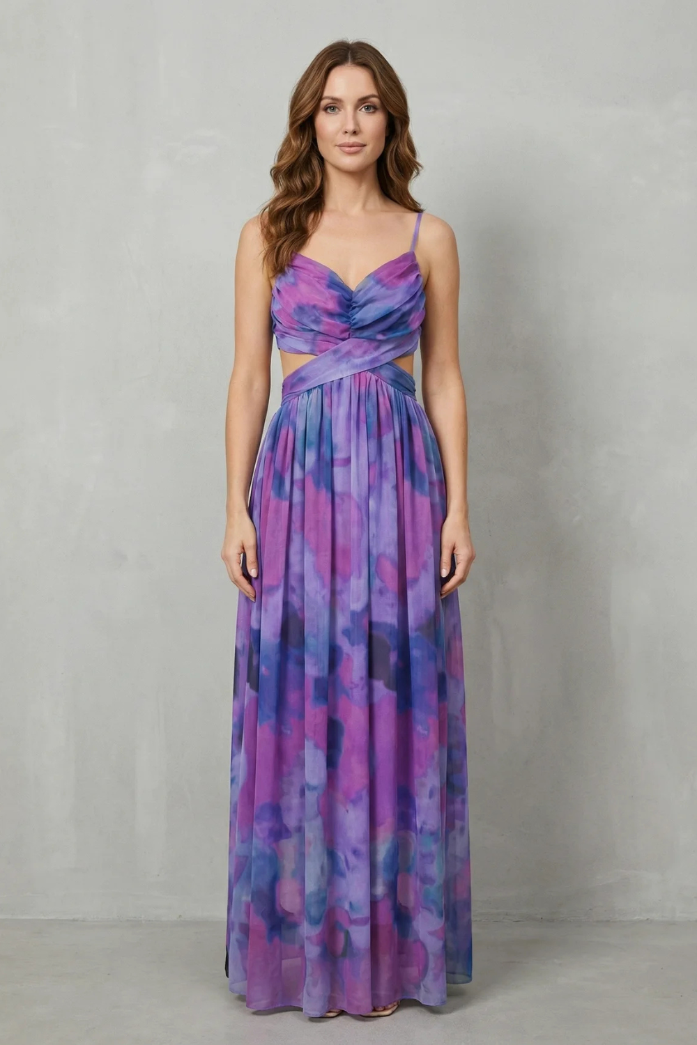 Emmeline Voss | Watercolour Romance Tulle Maxi Dress