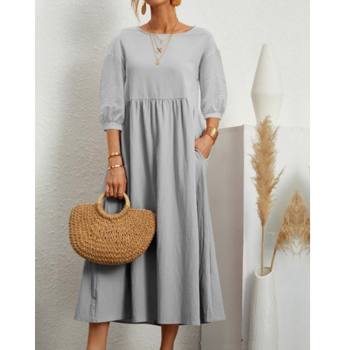 Grace Fairchild | Puff Sleeve Midi Dress