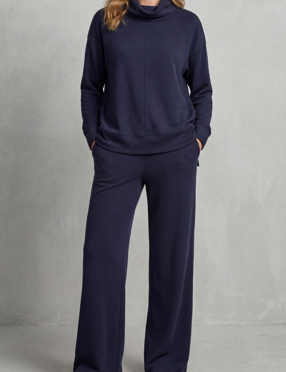 Tabitha Langford | Luverra Knit Lounge Set – Turtleneck & Wide-Leg Trousers