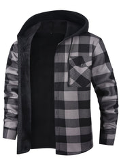 Joseph Braithwaite | Hooded Check Shirt Jacket