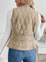 Cecily Davies | Quilted Faux Fur Lined Puffer Vest
