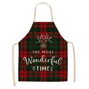 Tablier de Noël rouge à carreaux buffalo Merry Hearth pour femmes