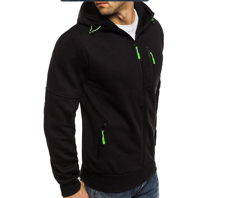Edward Pritchard | Cotton Hoodie With Neon Zip Detail