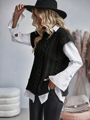 Tabitha Wood | Cozy Cable-Knit Sweater Vest