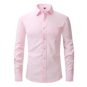 Sebastian Laurent | Chemise habillée classique pour homme | Essentiel Blanc ajusté