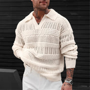 Marcus Whitmore | Pull polo en maille crochetée