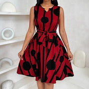 Millicent Baker | Robe midi trapèze ceinturée