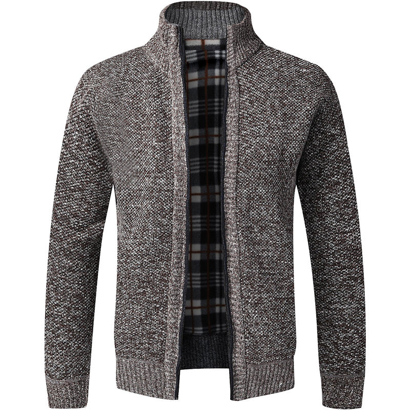 Clive Bannister | Fleece-Lined Zip Sweater With Stand Collar