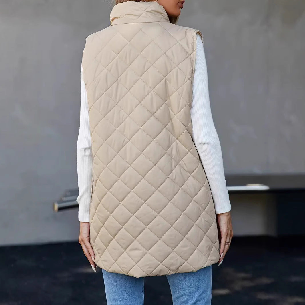 Clara Sinclair | Quilted Longline Zip Gilet