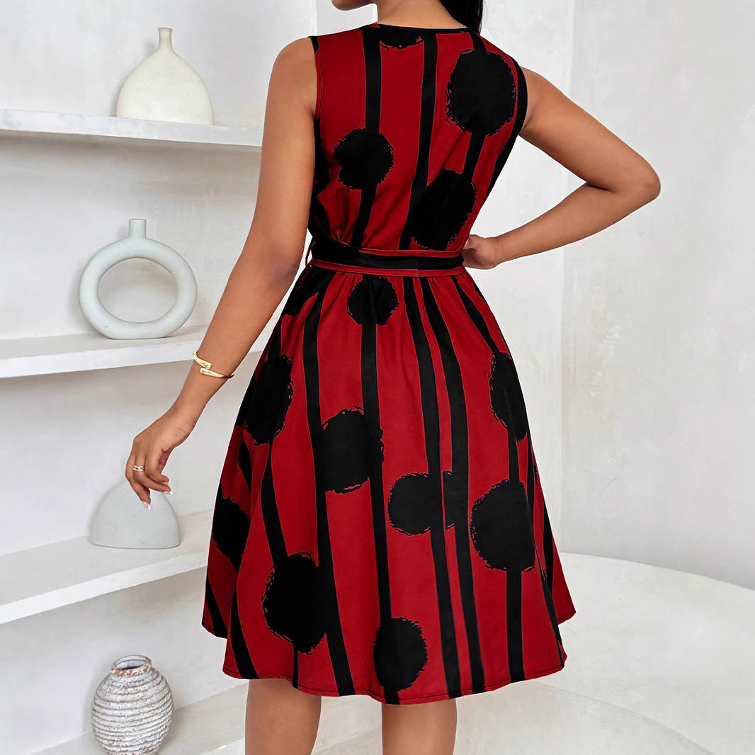 Millicent Baker | Robe midi trapèze ceinturée