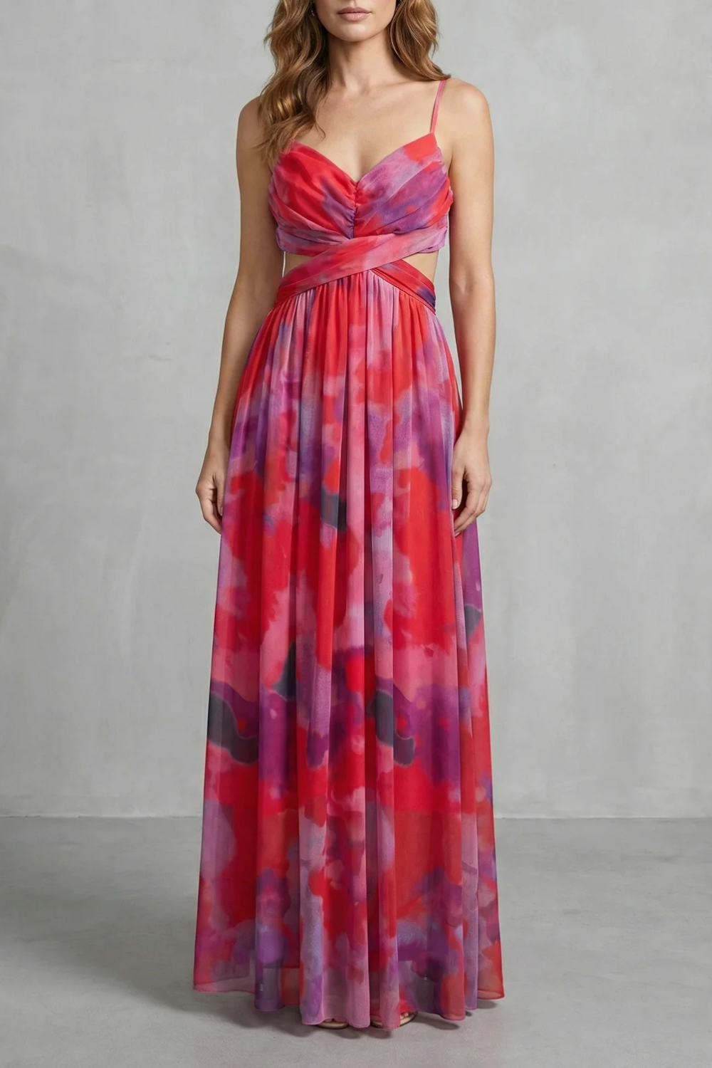 Emmeline Voss | Watercolour Romance Tulle Maxi Dress