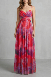 Emmeline Voss | Watercolour Romance Tulle Maxi Dress