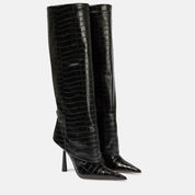 Arabella Edwards | Bottes montantes à talon aiguille effet croco