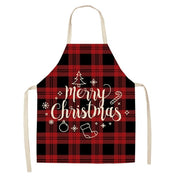 Tablier de Noël rouge à carreaux buffalo Merry Hearth pour femmes