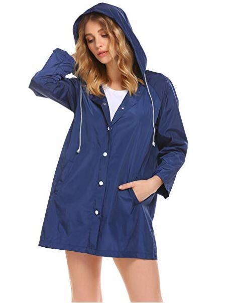 Florence Hughes | Hooded Raincoat in Classic Black