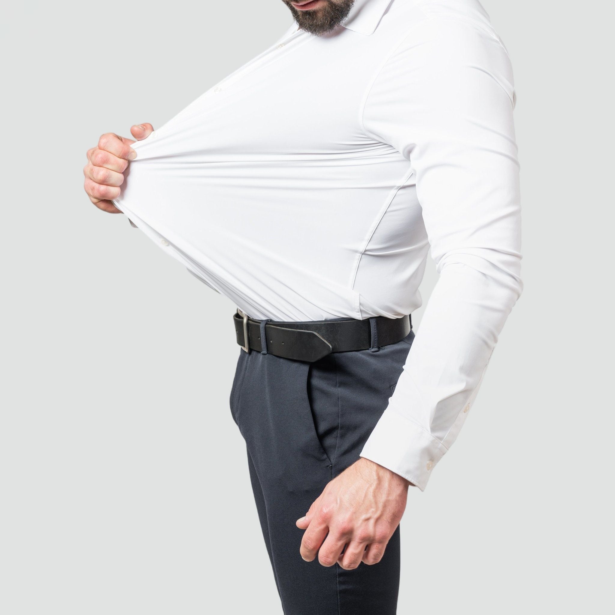 Edward Clarke | Sky Blue Slim Fit Shirt – Extreme Stretch & Wrinkle Free