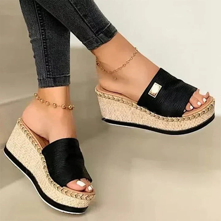 Xandra Holt | Espadrille Wedge Sandals