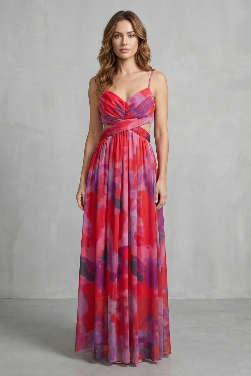 Emmeline Voss | Watercolour Romance Tulle Maxi Dress