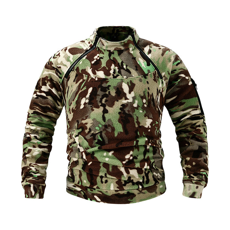 Lucas Pemberley | Stand Collar Fleece Pullover Sweater