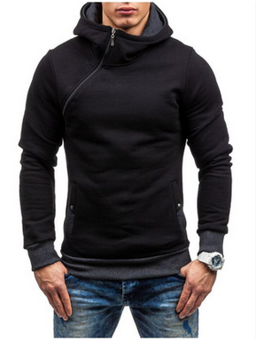 Percy Duffield | Oblique Zip Hoodie For Men