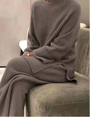 Georgina Hall | Ribbed Knit Two-Piece Lounge Set