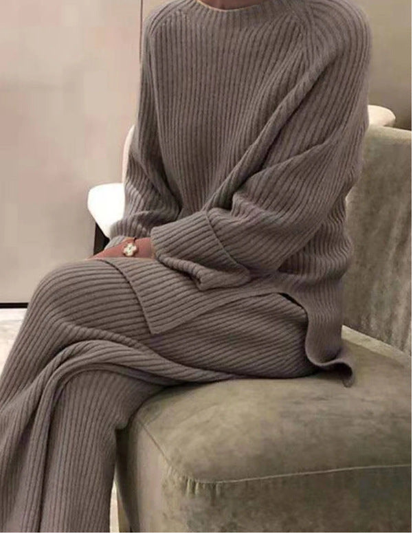 Georgina Hall | Ribbed Knit Two-Piece Lounge Set