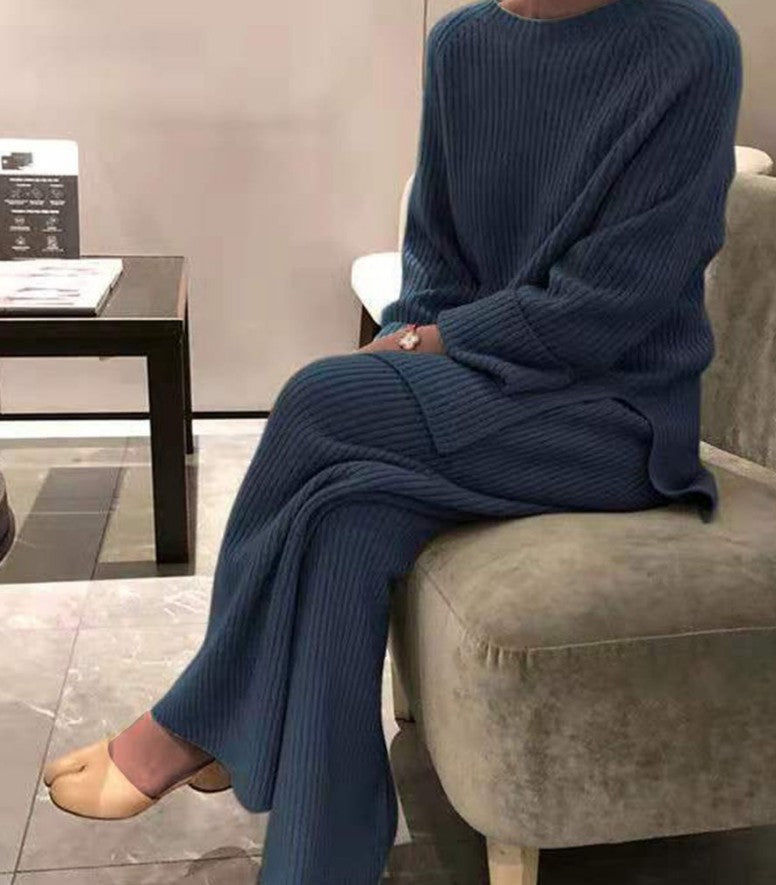 Georgina Hall | Ribbed Knit Two-Piece Lounge Set