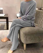 Georgina Hall | Ribbed Knit Two-Piece Lounge Set