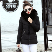 Amelia Jones | Faux Fur Hood Padded Puffer Jacket