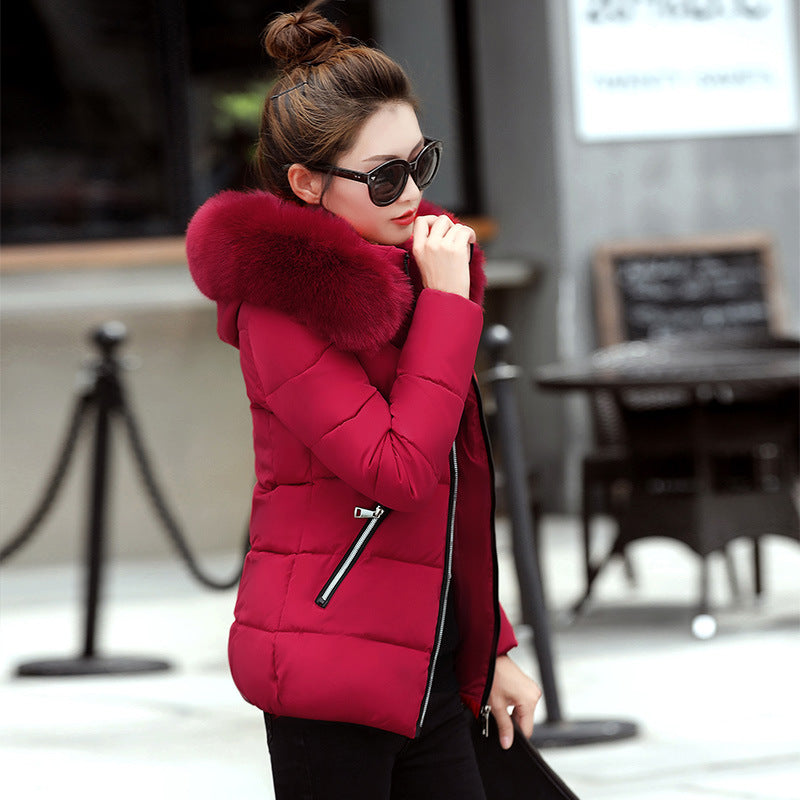 Amelia Jones | Faux Fur Hood Padded Puffer Jacket
