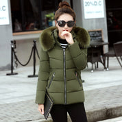 Amelia Jones | Faux Fur Hood Padded Puffer Jacket