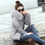 Amelia Jones | Faux Fur Hood Padded Puffer Jacket