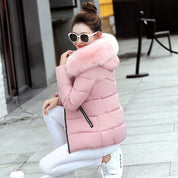 Amelia Jones | Faux Fur Hood Padded Puffer Jacket
